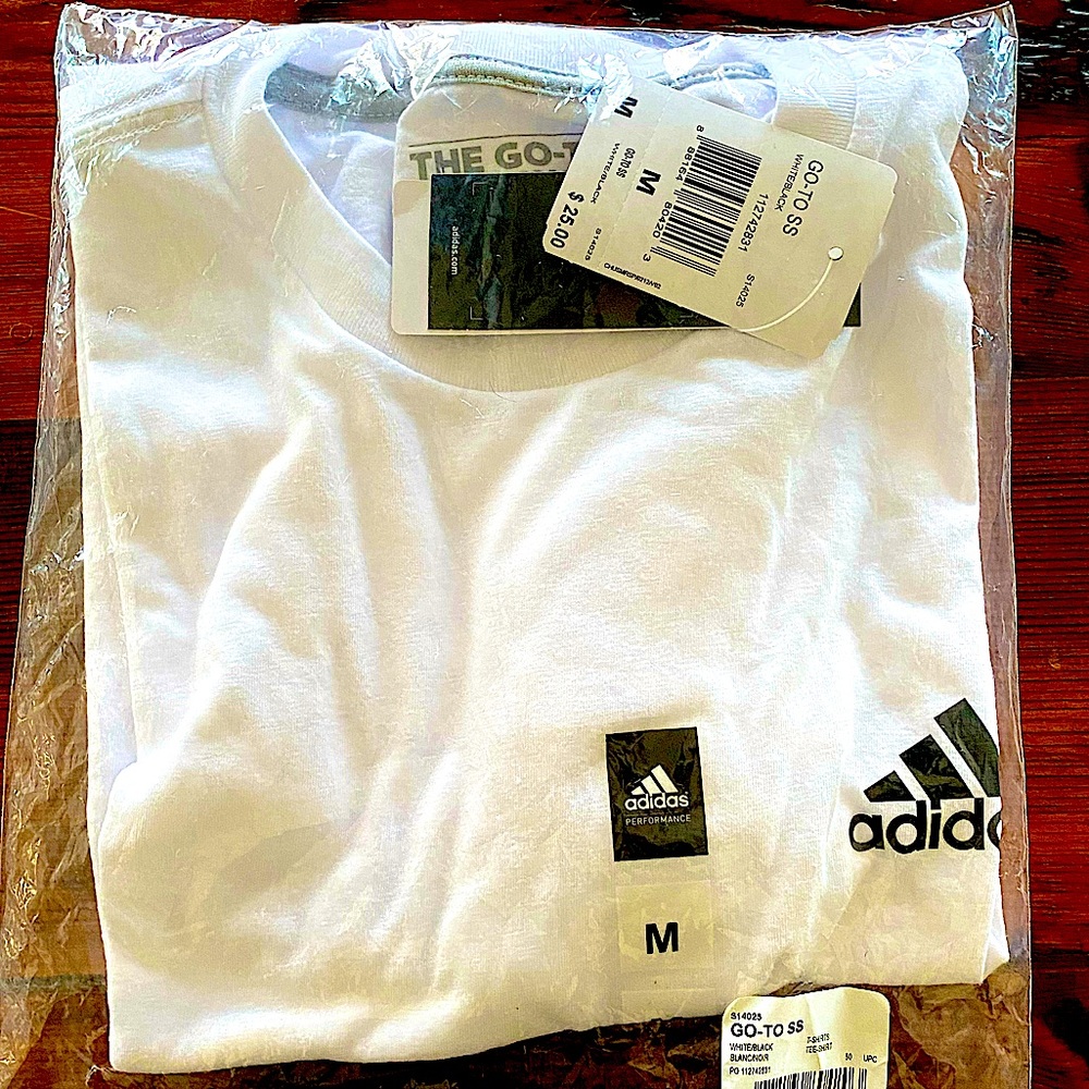 NWT Adidas White Tee Unisex